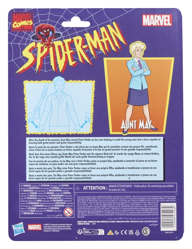 Spider-Man Marvel Legends Figura Aunt May 15 cm
