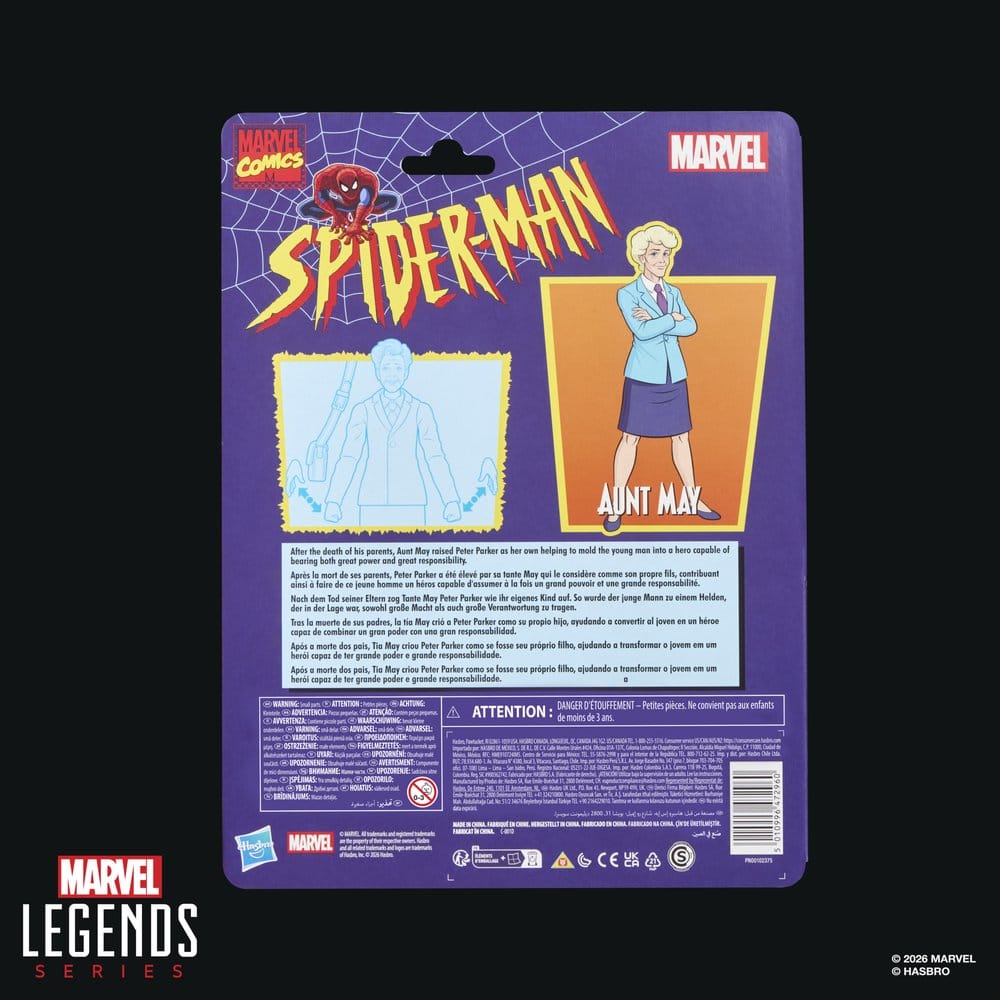 Spider-Man Marvel Legends Figura Aunt May 15 cm