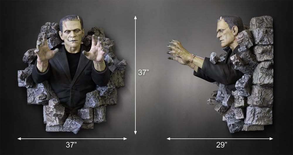 Frankenstein Escultura de Pared 1/1 Boris Karloff as Frankenstein's Monster 94 x 94 cm