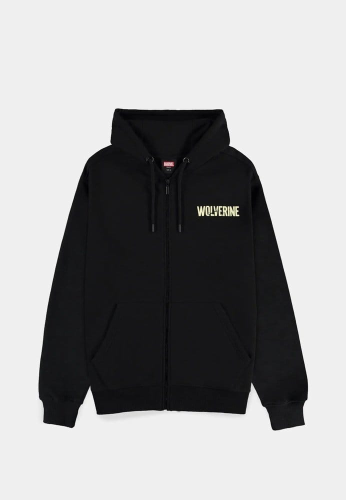 Marvel Sudadera con cremallera Wolverine Black Talla XL
