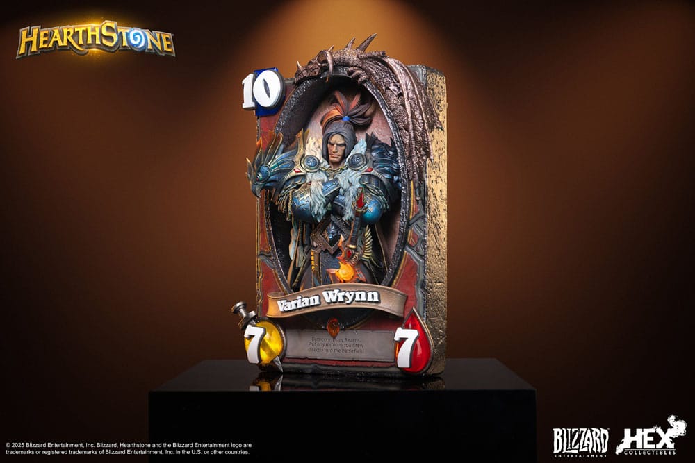 Hearthstone Estatua 3D Art Frame Varian Wrynn 31 cm