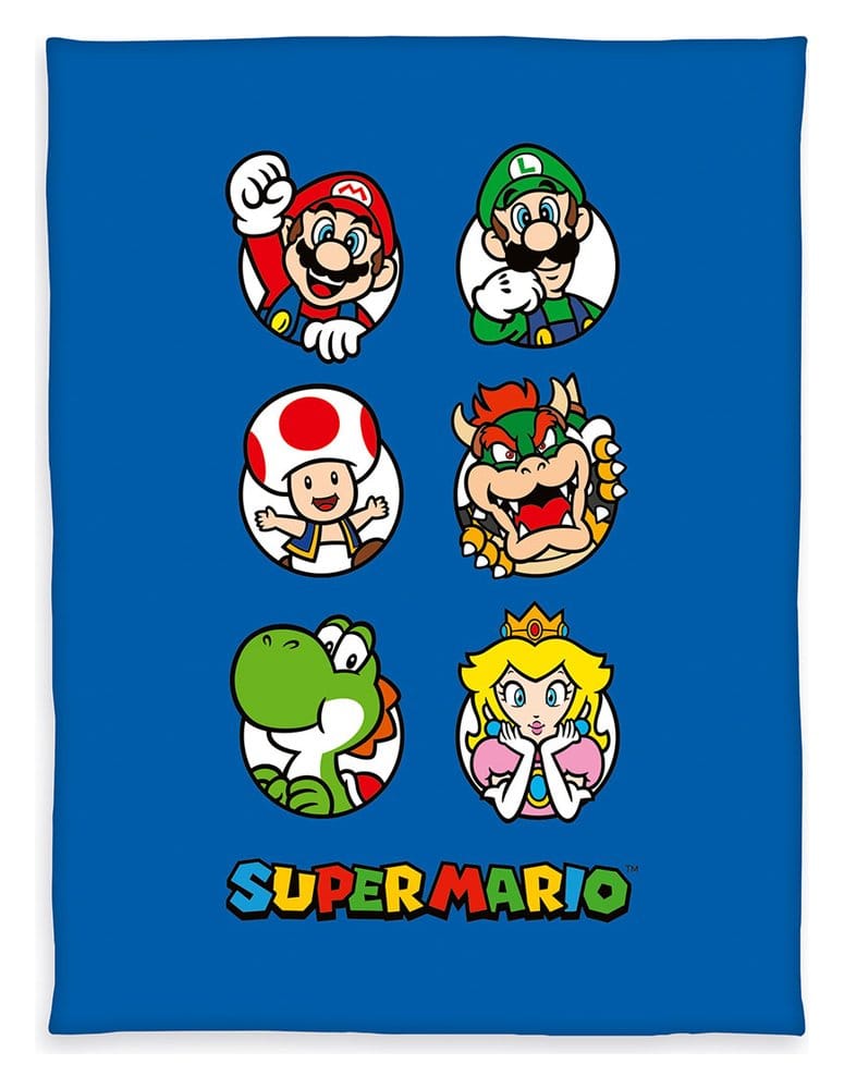 Super Mario Manta Polar blue 150 x 290 cm Frikytopia