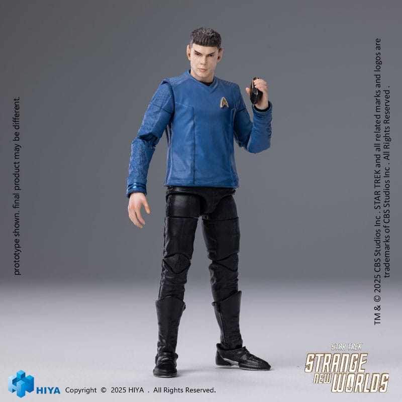 Star Trek Strange New Worlds Figura 1/18 Exquisite Mini Series Spock 11 cm