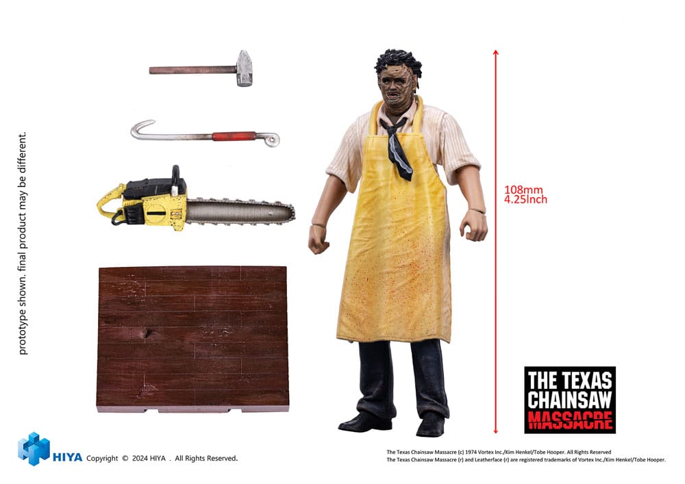 Texas Chainsaw Massacre (1974) Figura 1/18 Exquisite Mini LeatherFace - Killing Mask Standard Ver. 11 cm
