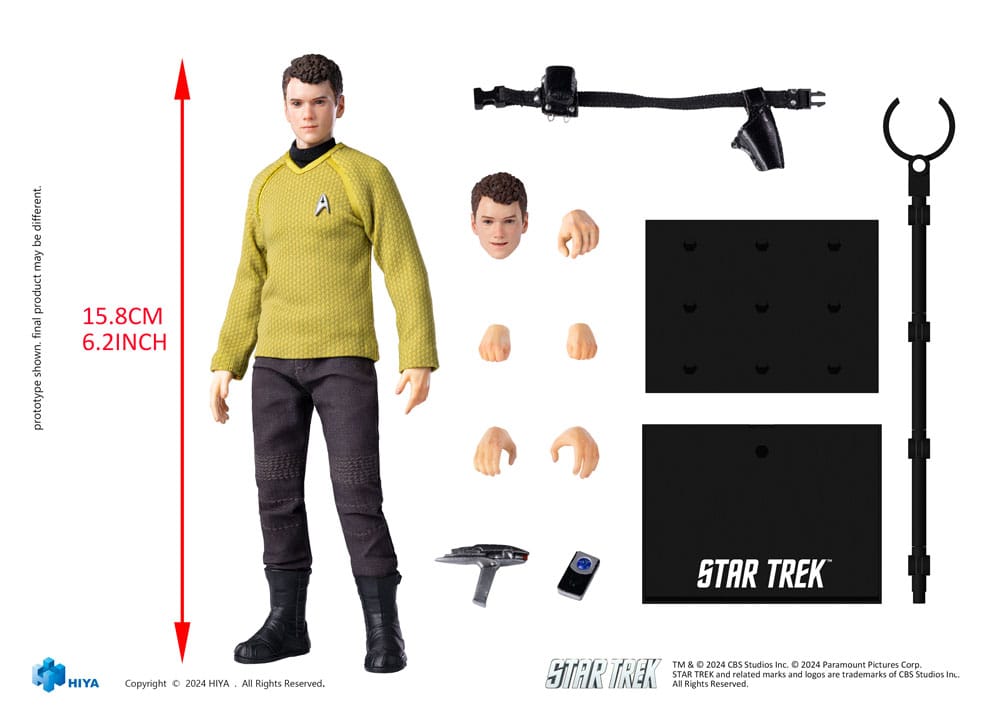Star Trek 2009 Figura 1/12 Exquisite Super Series Chekov 16 cm