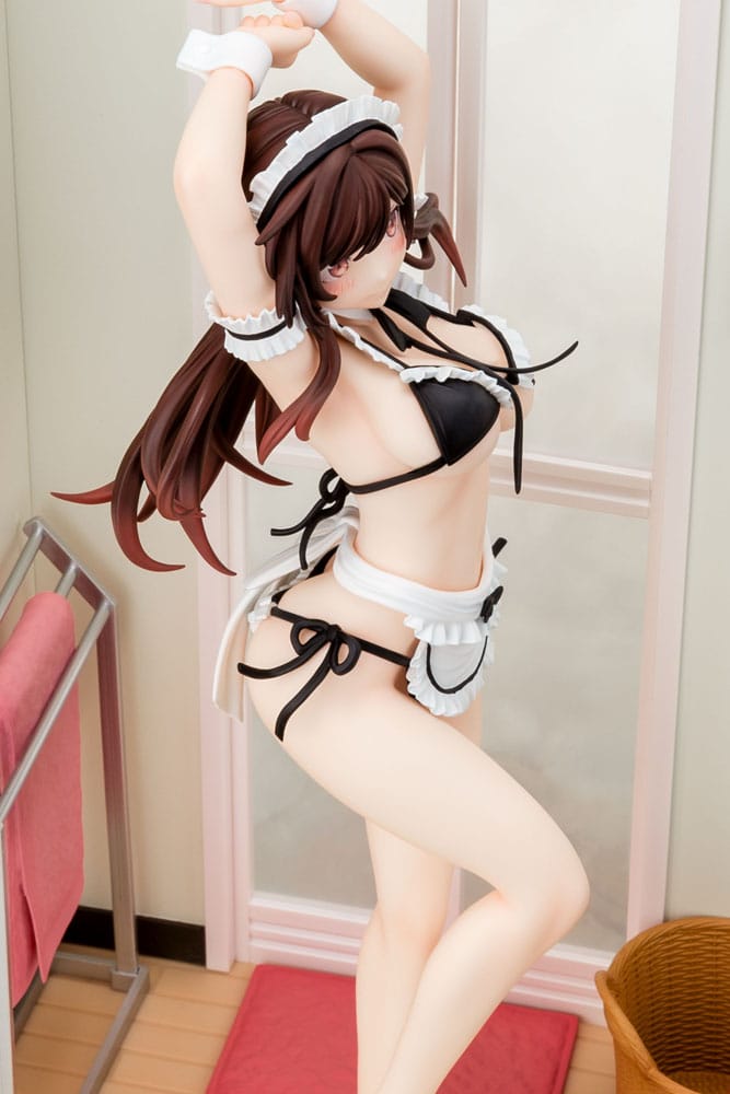 Rent-A-Girlfriend Estatua PVC 1/6 Chizuru Mizuhara Maid Bikini ni Okigae 30 cm