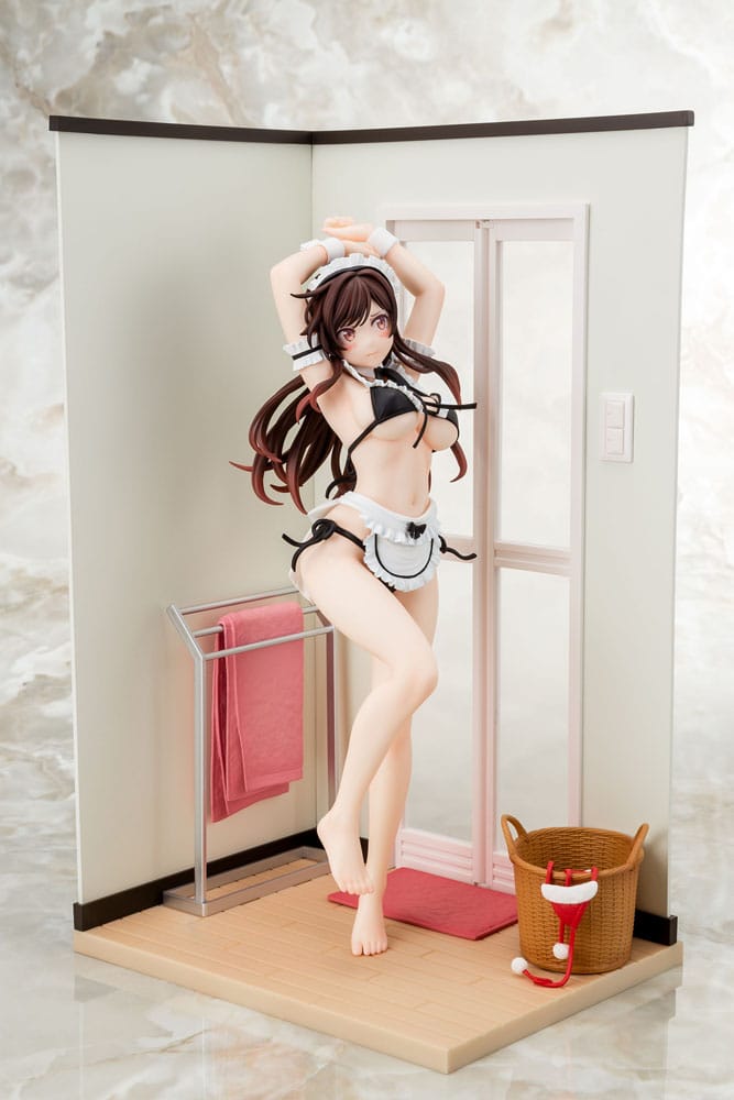 Rent-A-Girlfriend Estatua PVC 1/6 Chizuru Mizuhara Maid Bikini ni Okigae 30 cm