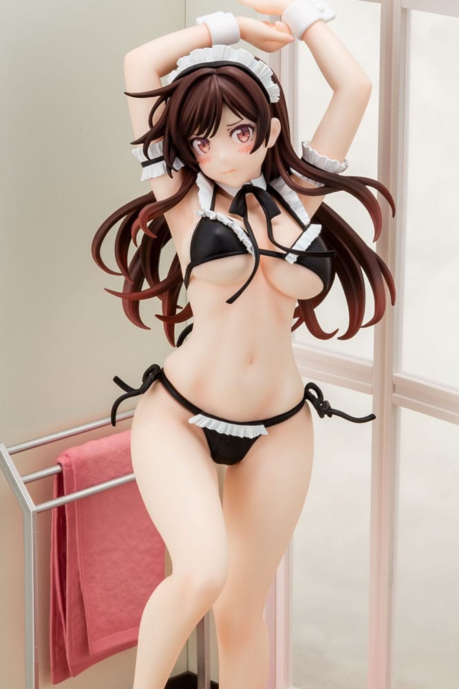 Rent-A-Girlfriend Estatua PVC 1/6 Chizuru Mizuhara Maid Bikini ni Okigae 30 cm