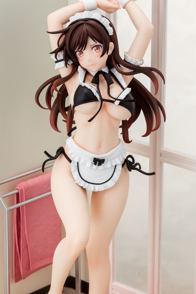 Rent-A-Girlfriend Estatua PVC 1/6 Chizuru Mizuhara Maid Bikini ni Okigae 30 cm