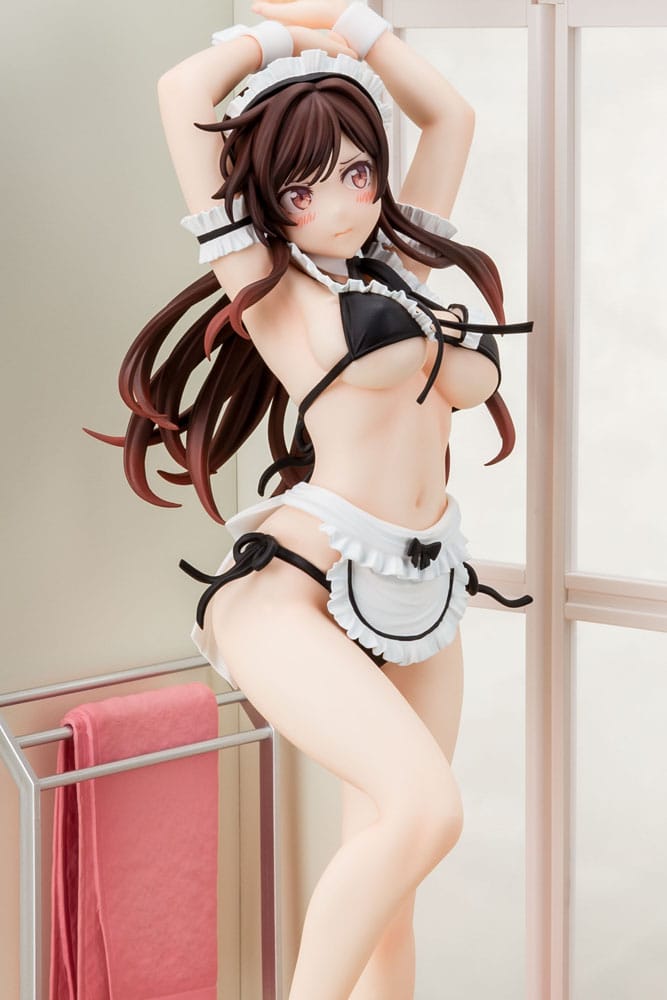 Rent-A-Girlfriend Estatua PVC 1/6 Chizuru Mizuhara Maid Bikini ni Okigae 30 cm