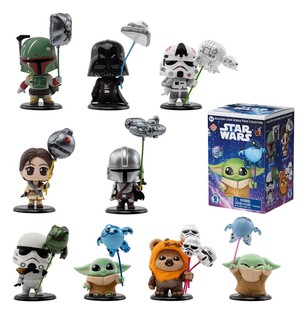 Star Wars Figuras mini Cosbi Balloon 8 cm Cajas Sorpresa Expositor (8)