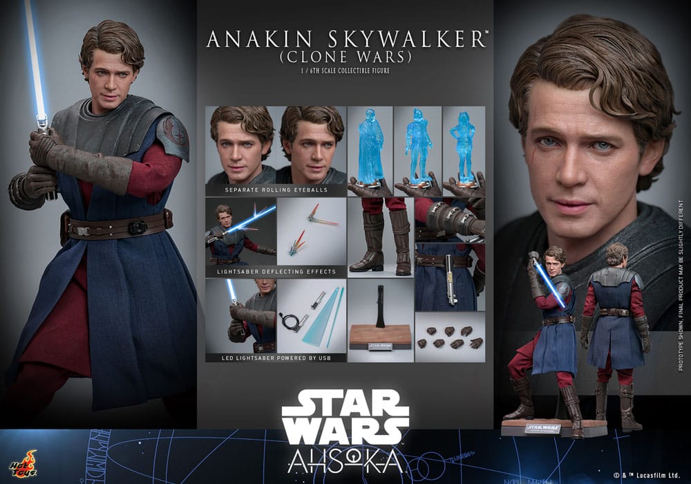 Star Wars:: The Clone Wars Figura 1/6 Anakin Skywalker 31 cm