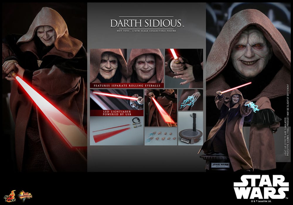 Star Wars Figura Movie Masterpiece 1/6 Darth Sidious 29 cm