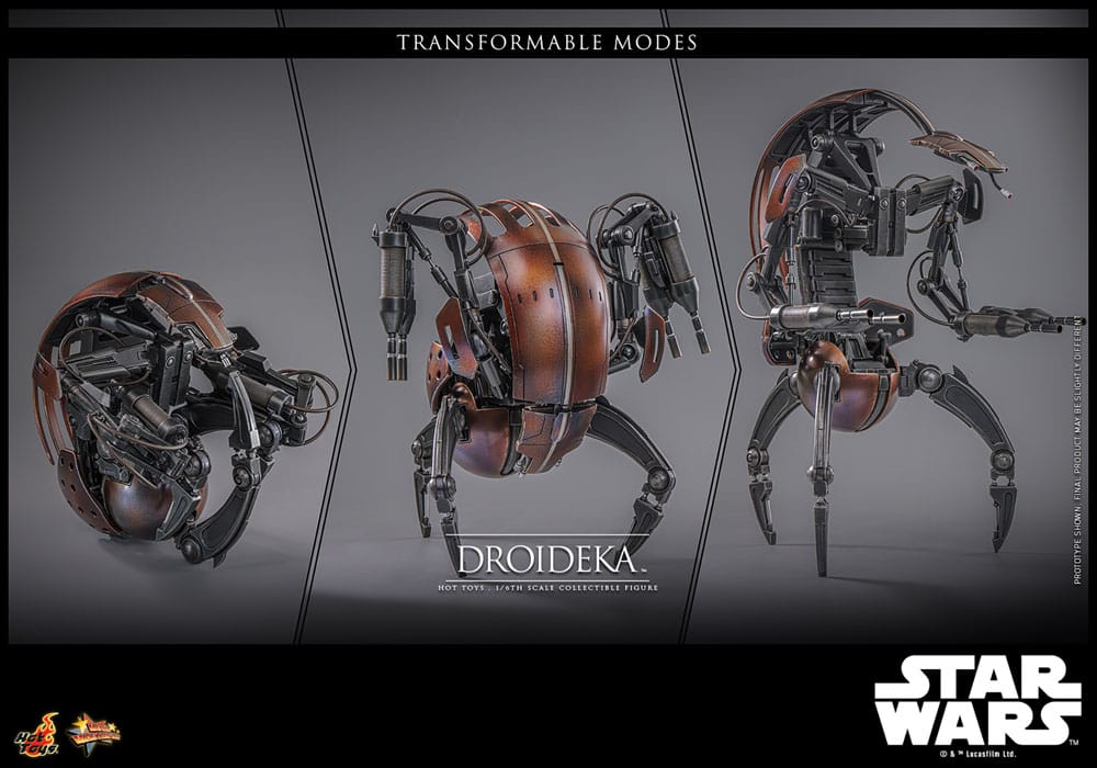 Star Wars Episode I Figura Movie Masterpiece 1/6 Droideka 27 cm