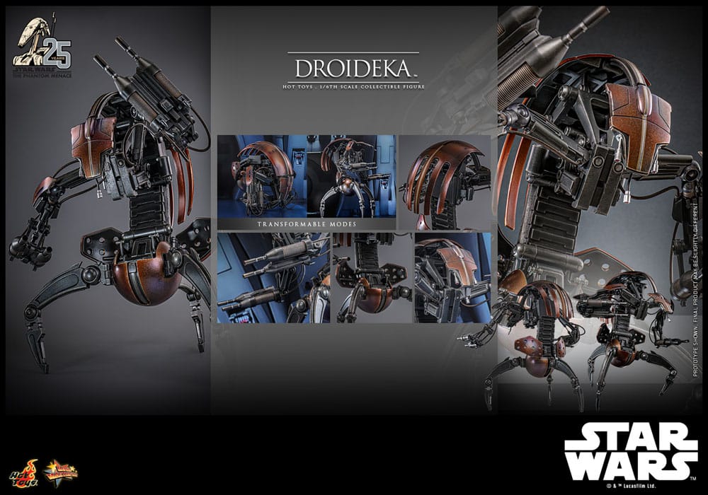 Star Wars Episode I Figura Movie Masterpiece 1/6 Droideka 27 cm