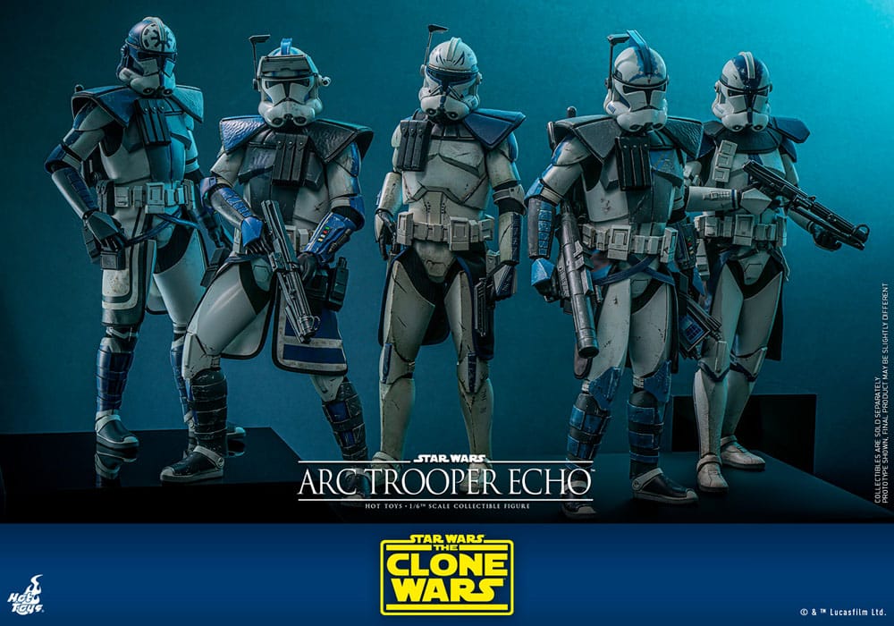 Star Wars:: The Clone Wars Figura 1/6 Arc Trooper Echo 30 cm