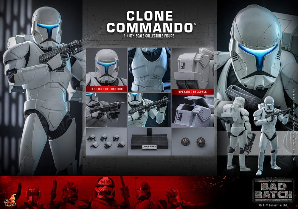 Star Wars: The Bad Batch Figura 1/6 Clone Commando 30 cm