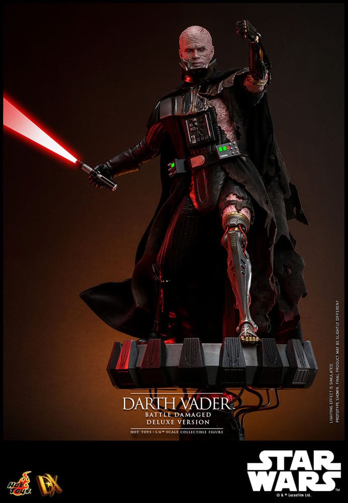 Star Wars Figura 1/6 Darth Vader (Battle Damaged) Deluxe Version 35 cm