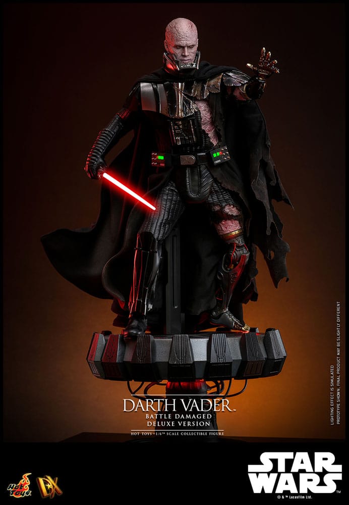 Star Wars Figura 1/6 Darth Vader (Battle Damaged) Deluxe Version 35 cm