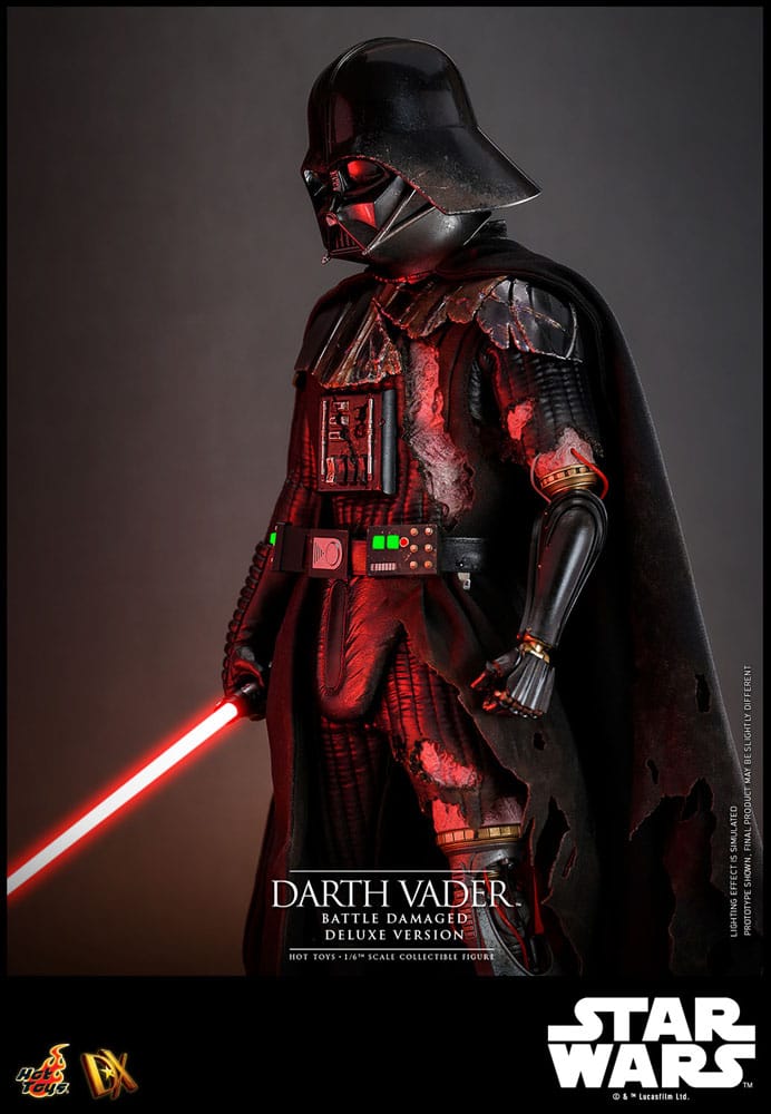 Star Wars Figura 1/6 Darth Vader (Battle Damaged) Deluxe Version 35 cm