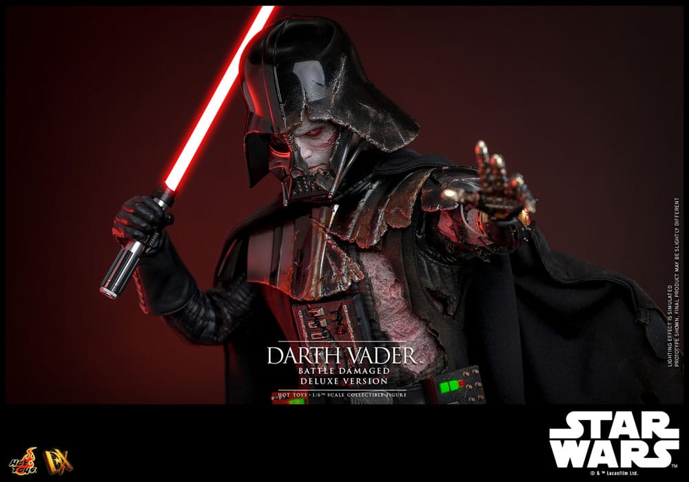 Star Wars Figura 1/6 Darth Vader (Battle Damaged) Deluxe Version 35 cm