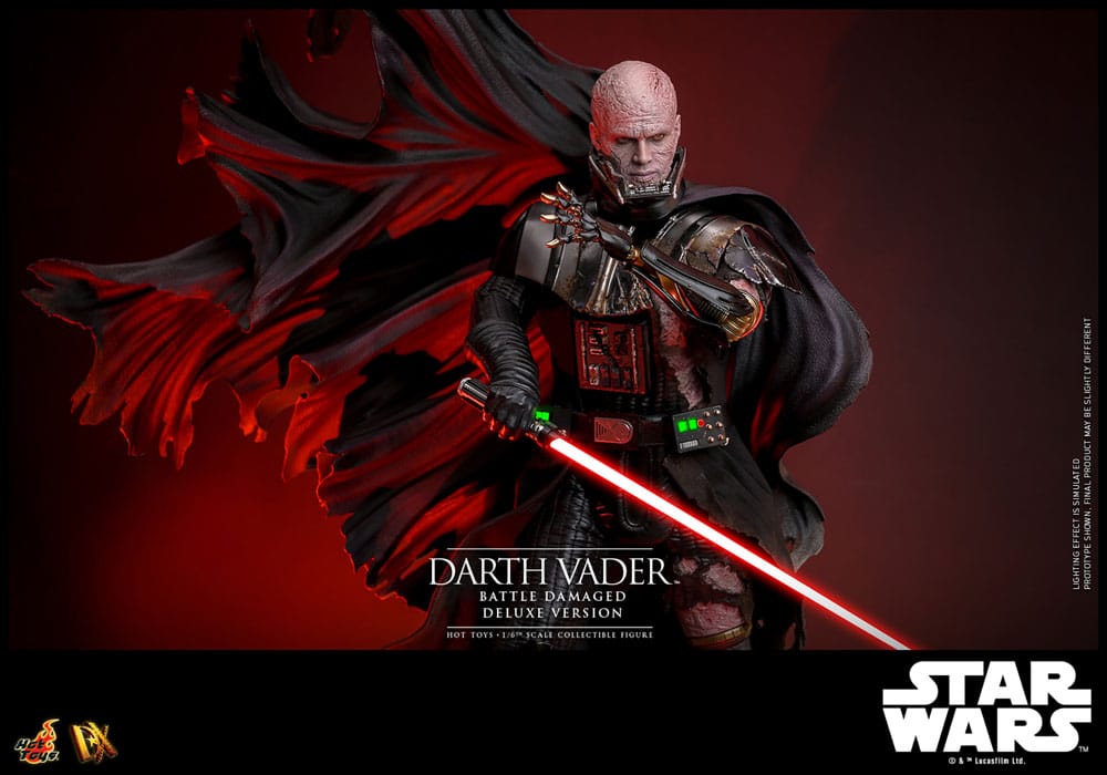 Star Wars Figura 1/6 Darth Vader (Battle Damaged) Deluxe Version 35 cm
