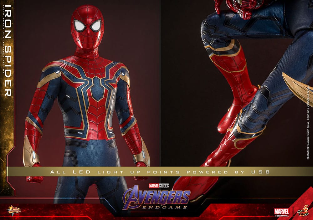 Vengadores: Endgame Movie Masterpiece Figura 1/6 Iron Spider 28 cm