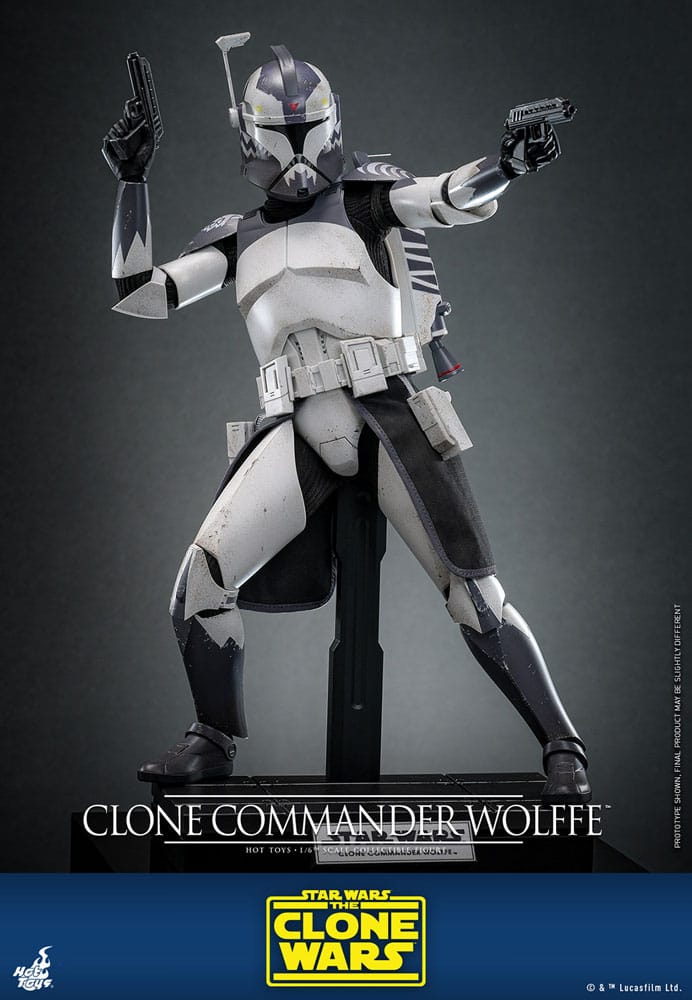 Star Wars: The Clone Wars Figura 1/6 Clone Commander Wolffe 30 cm