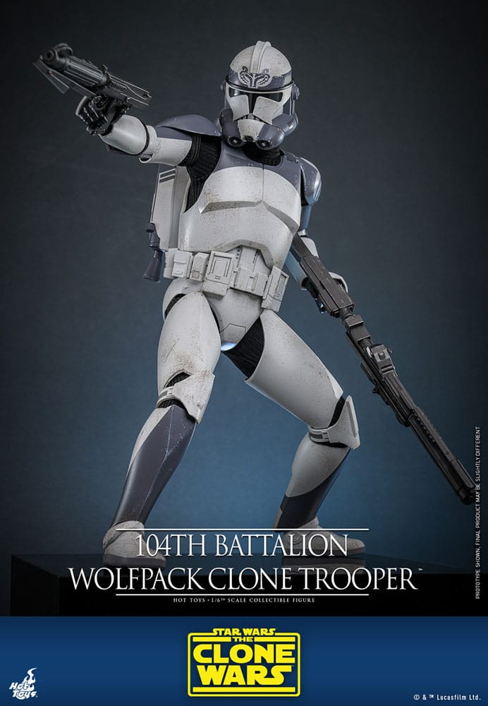 Star Wars The Clone Wars Figura 1/6 104th Battalion Wolfpack Clone Trooper 30 cm