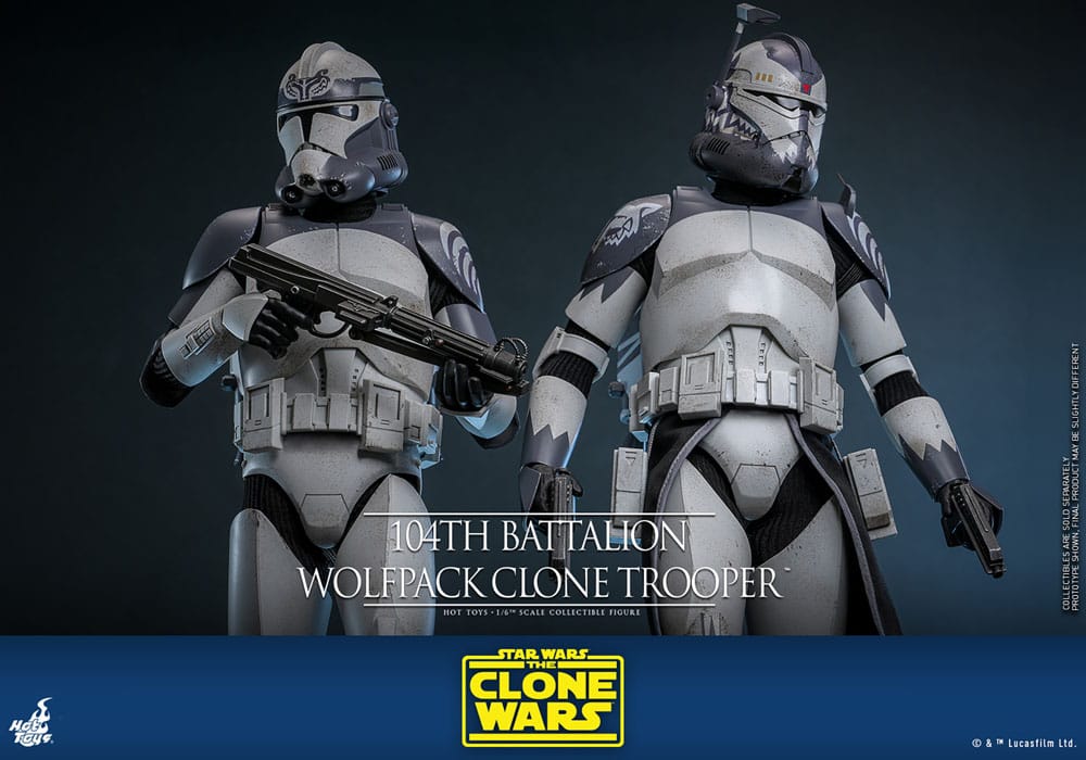 Star Wars The Clone Wars Figura 1/6 104th Battalion Wolfpack Clone Trooper 30 cm