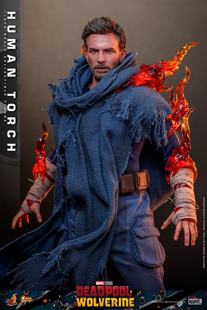 Deadpool & Wolverine Movie Masterpiece Figura 1/6 Human Torch 31 cm