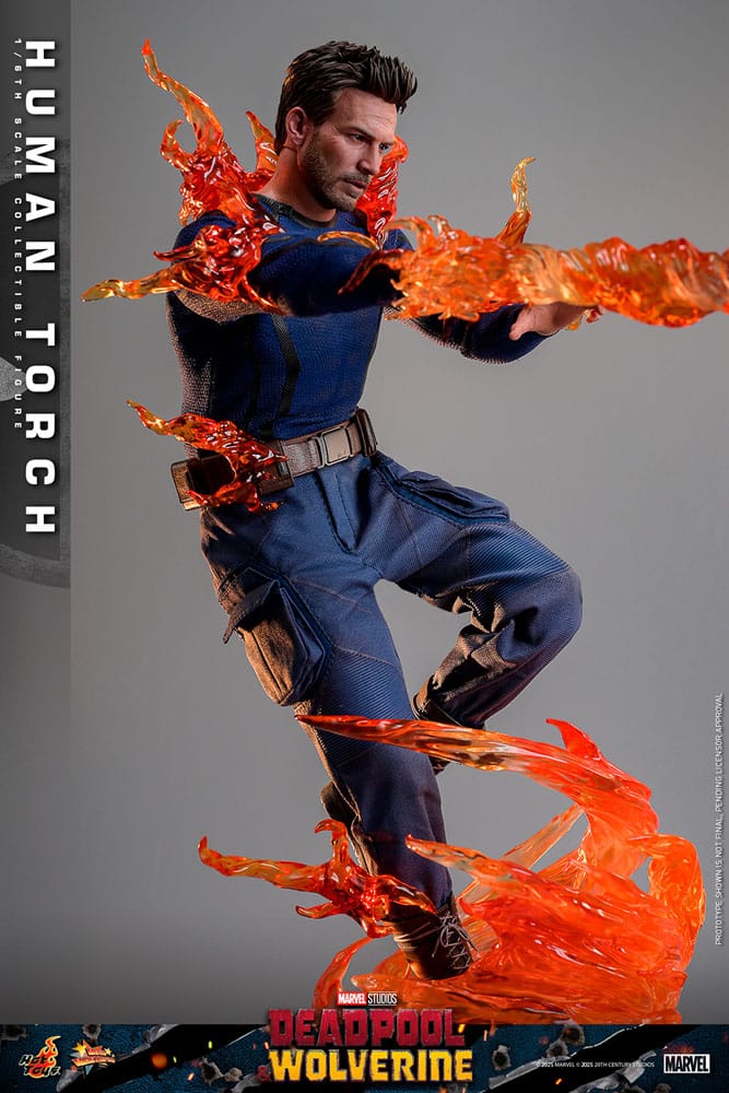 Deadpool & Wolverine Movie Masterpiece Figura 1/6 Human Torch 31 cm
