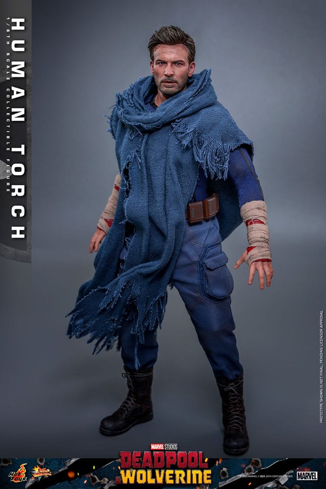 Deadpool & Wolverine Movie Masterpiece Figura 1/6 Human Torch 31 cm