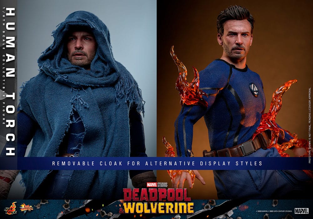 Deadpool & Wolverine Movie Masterpiece Figura 1/6 Human Torch 31 cm