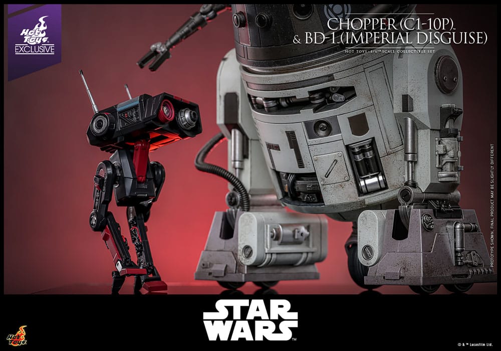Star Wars Figura Set 1/6 Chopper (C1-10P™) & BD-1™ (Imperial Disguise) 18 cm & 8 cm