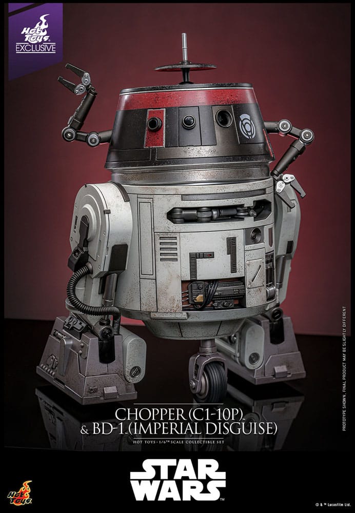 Star Wars Figura Set 1/6 Chopper (C1-10P™) & BD-1™ (Imperial Disguise) 18 cm & 8 cm