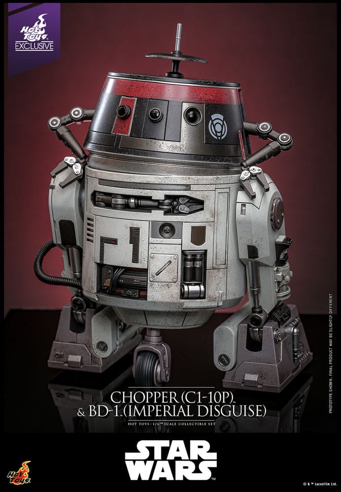 Star Wars Figura Set 1/6 Chopper (C1-10P™) & BD-1™ (Imperial Disguise) 18 cm & 8 cm