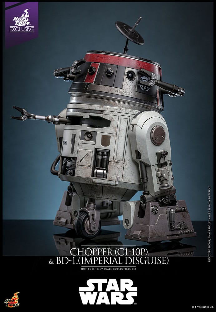 Star Wars Figura Set 1/6 Chopper (C1-10P™) & BD-1™ (Imperial Disguise) 18 cm & 8 cm