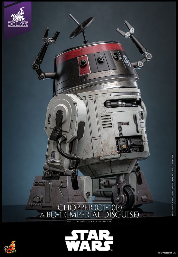 Star Wars Figura Set 1/6 Chopper (C1-10P™) & BD-1™ (Imperial Disguise) 18 cm & 8 cm