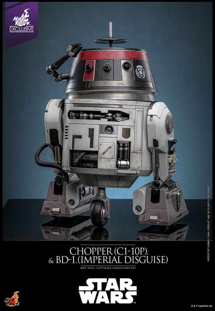 Star Wars Figura Set 1/6 Chopper (C1-10P™) & BD-1™ (Imperial Disguise) 18 cm & 8 cm