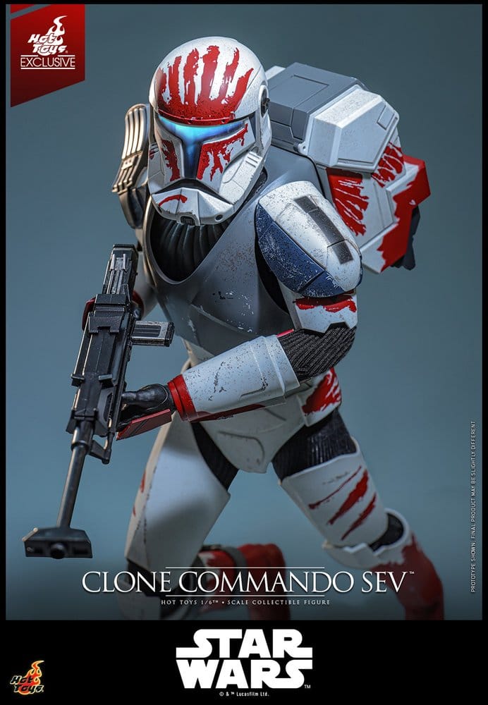 Star Wars: The Clone Wars Television Masterpiece Figura 1/6 Clone Commando Sev (Hot Toys Exclusive) 30 cm