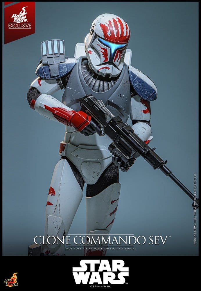 Star Wars: The Clone Wars Television Masterpiece Figura 1/6 Clone Commando Sev (Hot Toys Exclusive) 30 cm