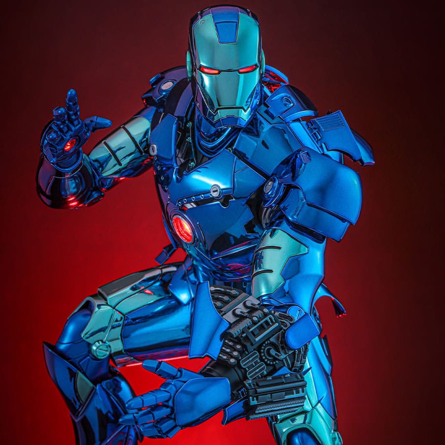 Iron Man Movie Masterpiece Diecast 1/6 Iron Man Mark III (Stealth Mode Ver.) 2.0 Hot Toys Exclusive 33 cm