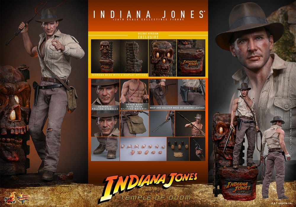 Indiana Jones Figura Movie Masterpiece 1/6 Indiana Jones (Deluxe Version) 30 cm