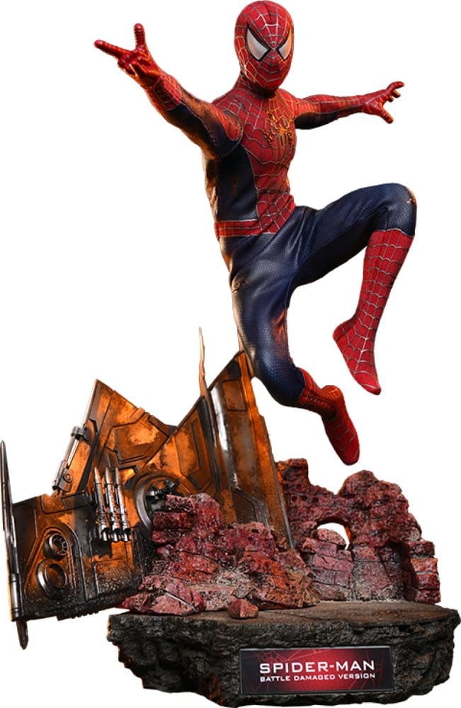 Spider-Man Figura Movie Masterpiece 1/6 Spider-Man (Battle Damaged Version) 30 cm Frikytopia