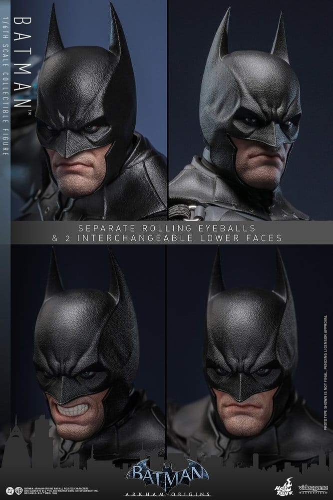 Batman Arkham Origins Figura Videogame Masterpiece 1/6 Batman 33 cm
