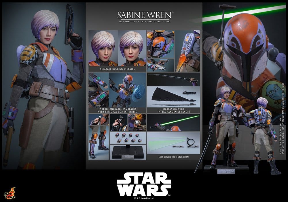 Star Wars: Rebels Television Masterpiece Figura 1/6 Sabine Wren 29 cm