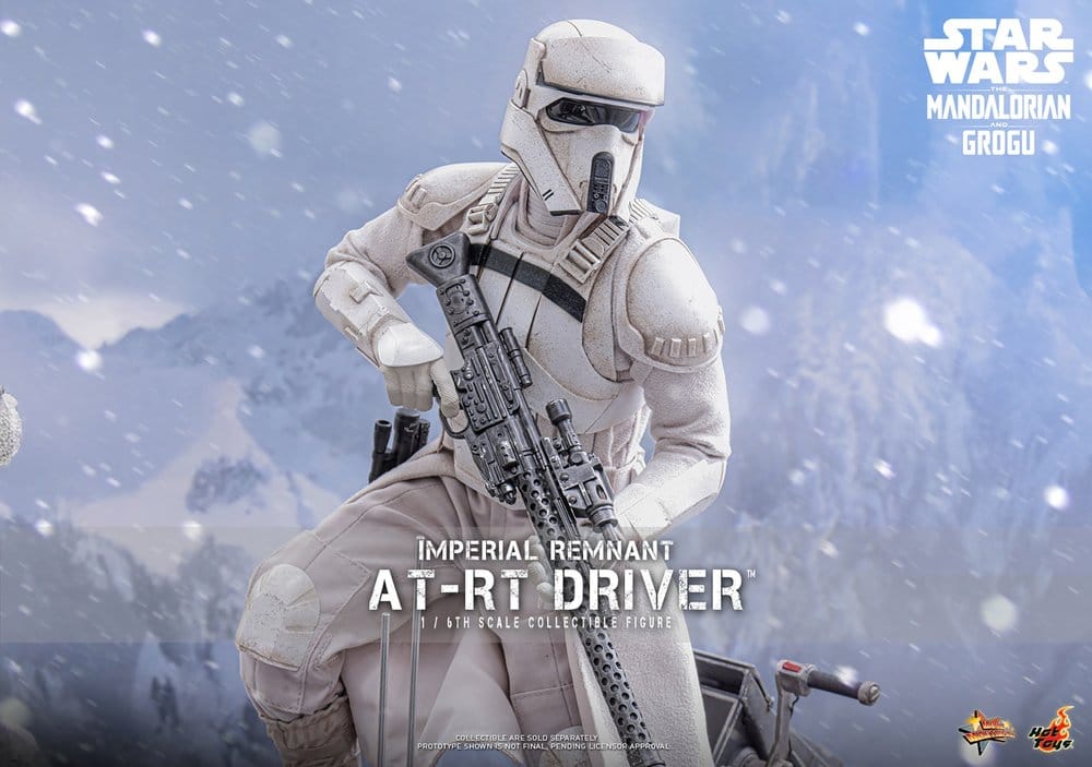 Star Wars: The Mandalorian & Grogu Movie Masterpiece Set de Figuras 1/6 Imperial Remnant AT-RT Driver & AT-RT 60 cm