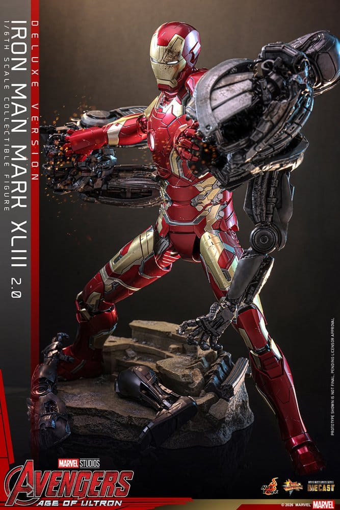 Vengadores: La era de Ultrón Figura Movie Masterpiece Diecast 1/6 Iron Man Mark XLIII (2.0) (Deluxe Version) 32 cm