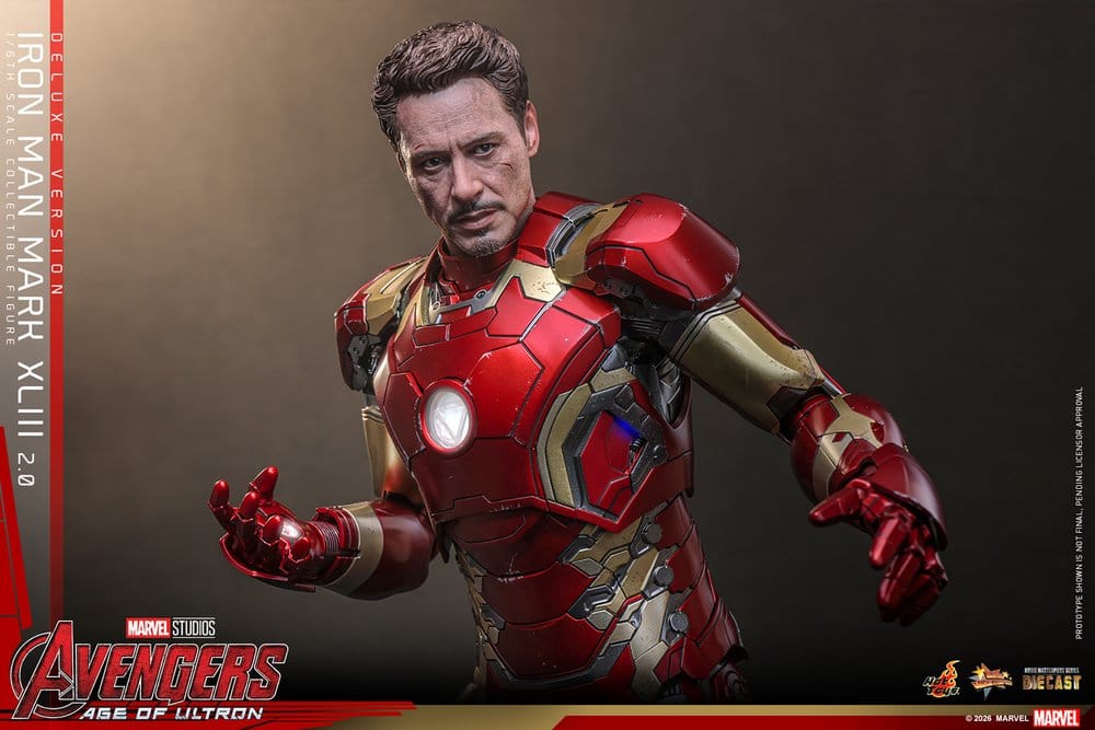 Vengadores: La era de Ultrón Figura Movie Masterpiece Diecast 1/6 Iron Man Mark XLIII (2.0) (Deluxe Version) 32 cm